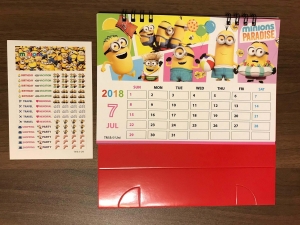 ミニオンズ 2018年卓上カレンダー